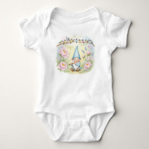 Melody for Flute, Watercolor by Natasha Us Baby Bodysuit
