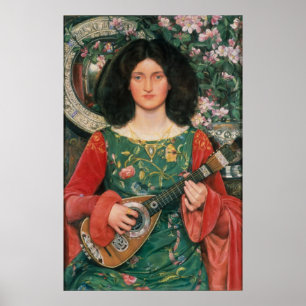 Melody (Musica), c. 1895/1897 by Kate Bunce Poster