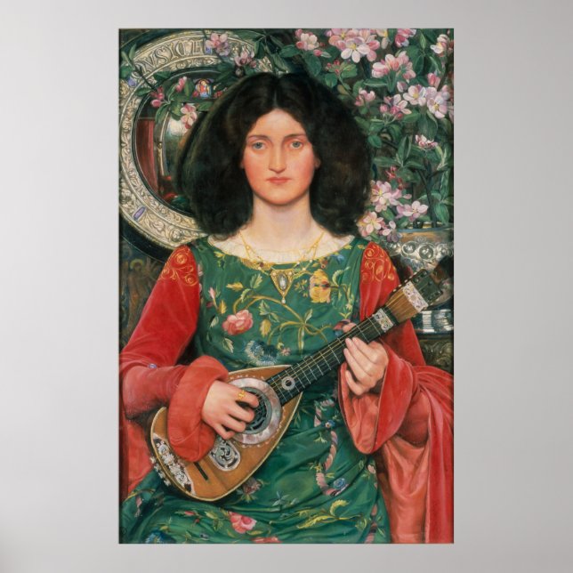 Melody (Musica), c. 1895/1897 by Kate Bunce Poster (Front)