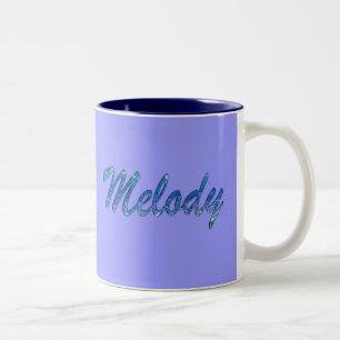Melody Name Branded Gift Item Two-Tone Coffee Mug
