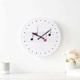 Melody of Love (Linear) Large Clock