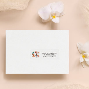 Melody of the Dancing Dead, custom Return Address Label