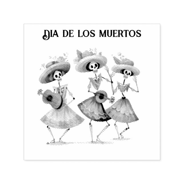 Melody of the Dancing Dead, custom Self-inking Stamp (Design)