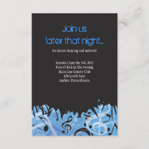 MELODY of the TORAH Bar Bat Mitzvah Party Card