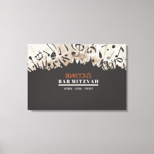 MELODY OF THE TORAH Bar Bat Mitzvah Sign In Board