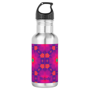 MELODY ~ Pink Blue Purple Green  532 Ml Water Bottle