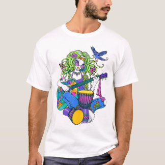 "Melody" Rainbow Guitar Hippie Fairy T-Shirt