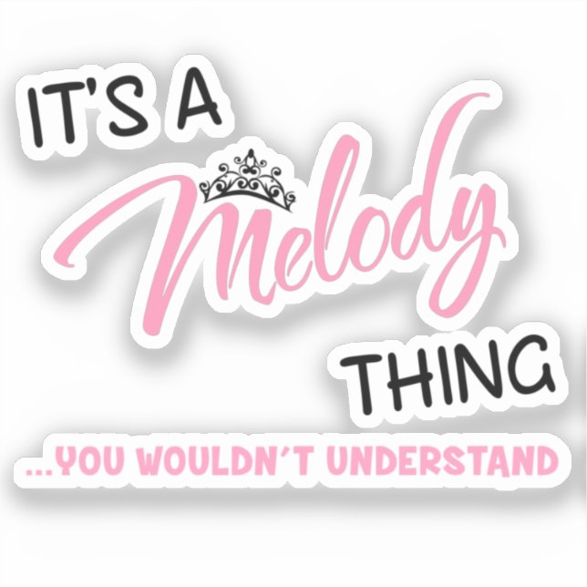 Melody thing you wouldn't understand (Front)