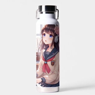 Melody's Path: A Journey Through Music Water Bottle