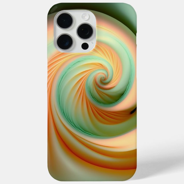 Melon and Peach colours spirals Case-Mate iPhone Case (Back)