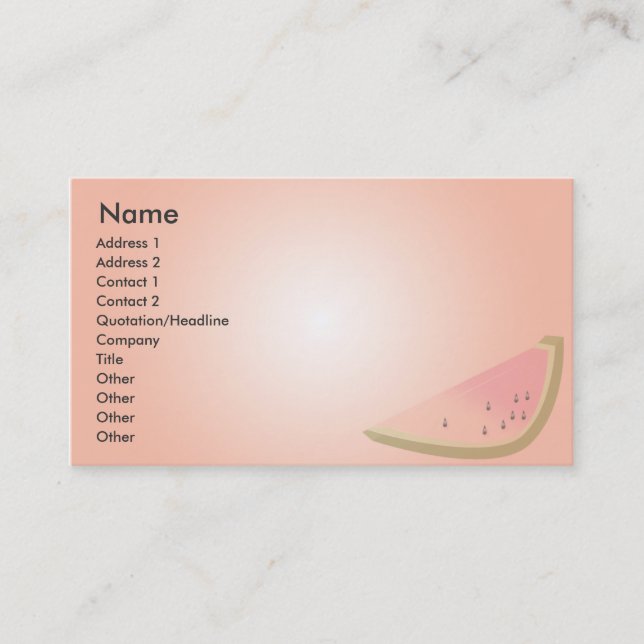 Melon - Business Card (Front)