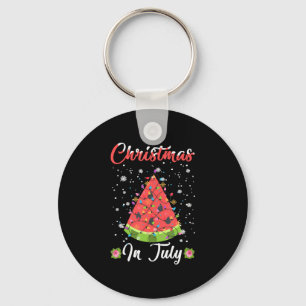Melon Christmas Tree Summer Christmas In July Key Ring