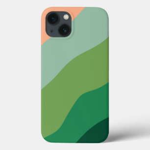Melon Colour Green Shapes Personalised iPhone 13 Case
