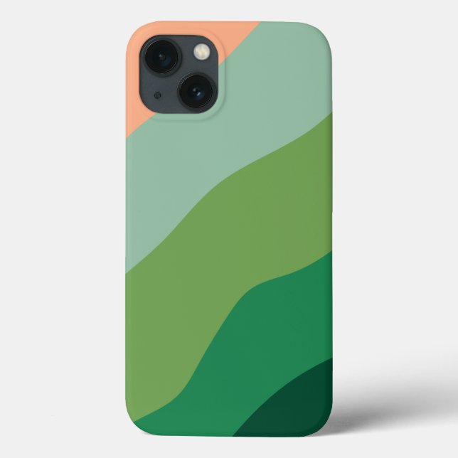 Melon Colour Green Shapes Personalised Case-Mate iPhone Case (Back)
