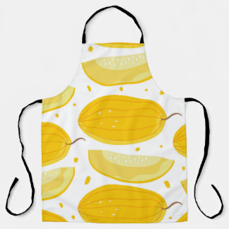 Melon Doodle Fruit Vintage Design Apron