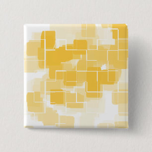 "Melon" Geometric Abstract 15 Cm Square Badge