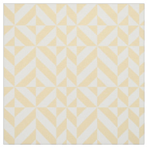 Melon Geometric Art Deco Fabric