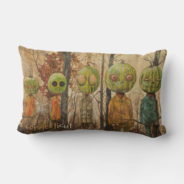 Melon Heads Throw Pillow V (Back)