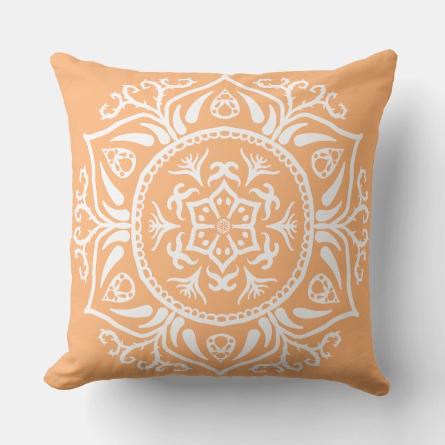 Melon Mandala Outdoor Cushion (Front)