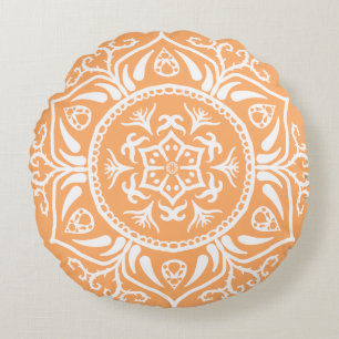 Melon Mandala Round Cushion