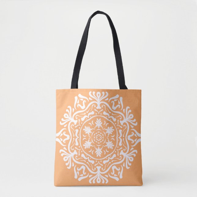 Melon Mandala Tote Bag (Front)