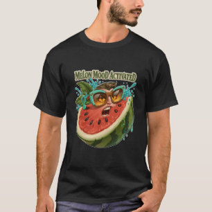 Melon Mood Activated Funny Watermelon Face T-Shirt