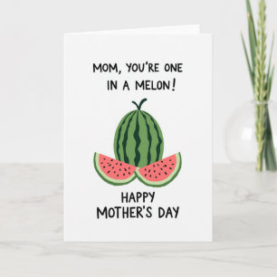Melon Mothers Day Illustration Card