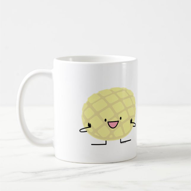 Melon Pan Japanese concha sweet bread patisserie Coffee Mug (Left)