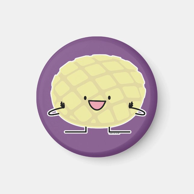 Melon Pan Japanese concha sweet bread patisserie Magnet (Front)