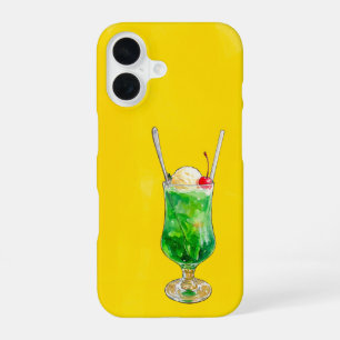 Melon soda float! (Japanese Cream Soda) iPhone 16 Case