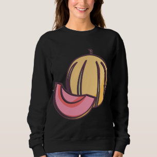 Melon summer fruit design for fruit and watermelon sweatshirt