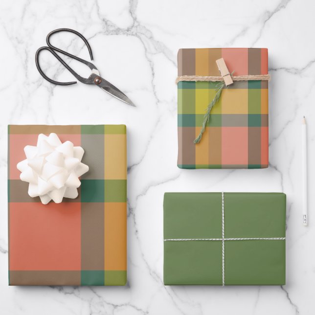 Melon Wrapping Paper Flat Sheet Set of 3 (Front)