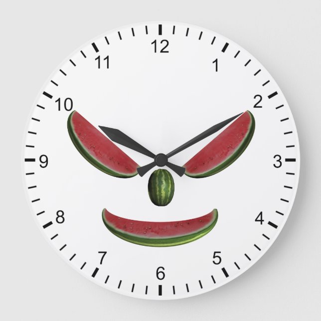 Melons Face Large Clock (Front)