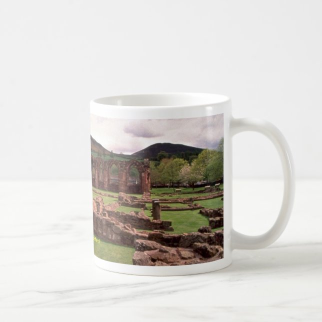 Melrose Abbey, Scotland Coffee Mug (Right)