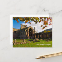 Melrose Abbey, Scotland Postcard