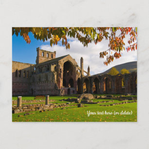 Melrose Abbey, Scotland Postcard