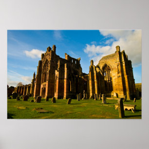 Melrose Abbey, Scotland Poster