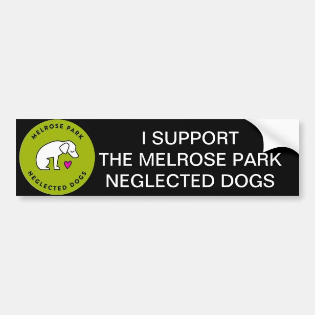Melrose Park Neglected Dogs Houston, TX Bumper Sticker (Front)