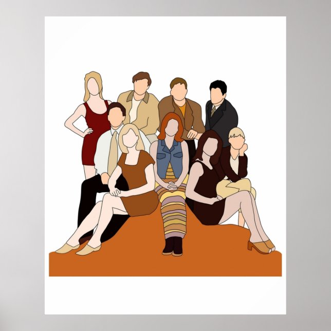 Melrose place cast poster (Front)