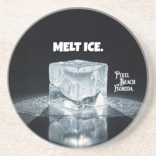 MELT ICE. Keychain Coaster