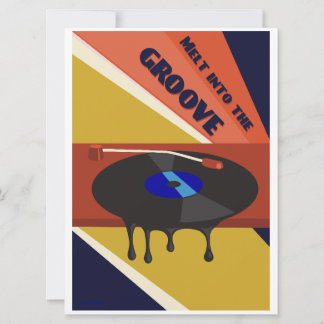 Melt into the Groove Small Print Holiday Card