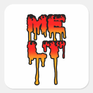 Melt Square Sticker