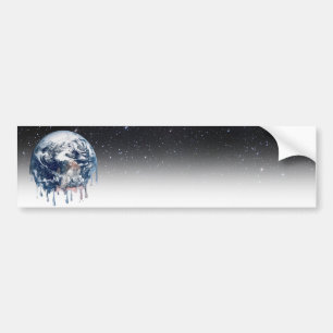 Meltdown (Half Universe Background) Bumper Sticker