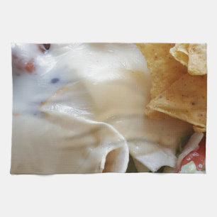 Melted Cheese Nacho Funny Food Tea Towel