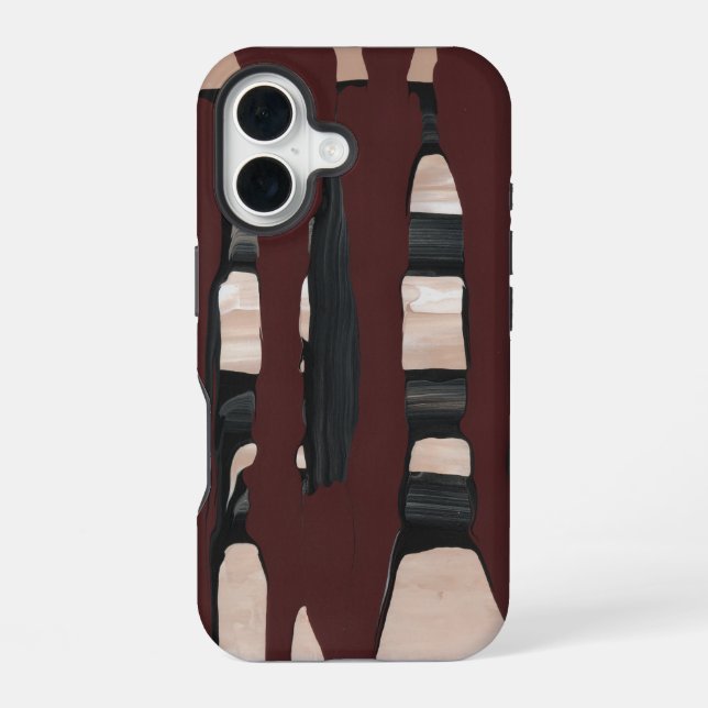Melted Chocolate Bar iPhone 16 Case (Back)