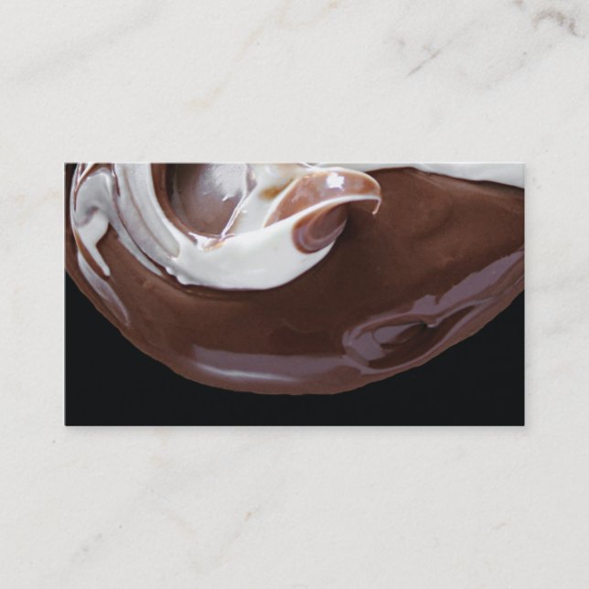 melted chocolate business card (Front)