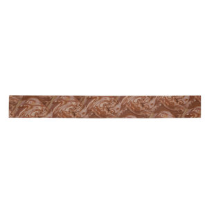 Melted chocolate cocoa fudge brown swirl dessert satin ribbon