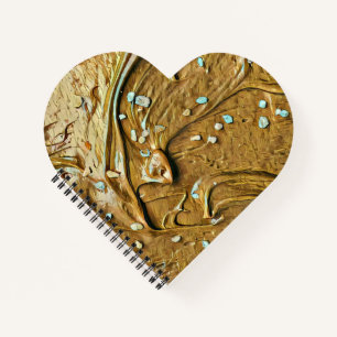 Melted chocolate ice cream cake sprinkles notebook