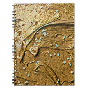 Melted chocolate ice cream cake sprinkles notebook