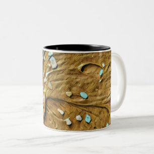 Melted chocolate ice cream cake sprinkles Two-Tone coffee mug